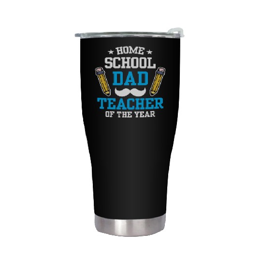 Homeschool Dad Teacher Of The Year Homeschooling Stainless Steel Tumblers