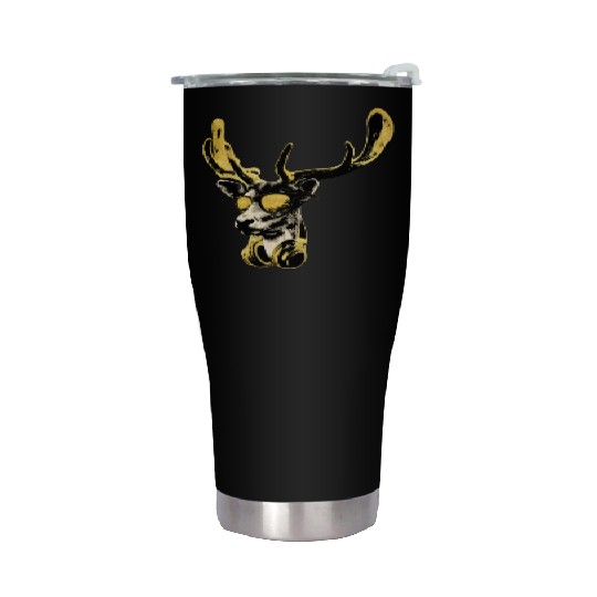 Deer DJ Bling Cool Funny Music Animal With Stainless Steel Tumblers