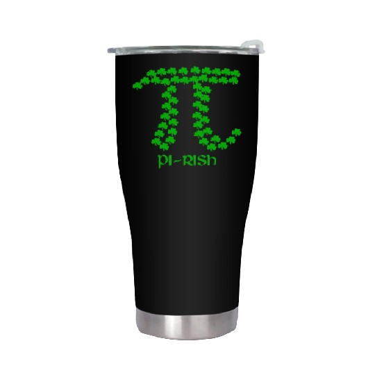Funny Pi Rish Stainless Steel Tumblers Pi Day St Patrick s Day Stainless Steel Tumblers