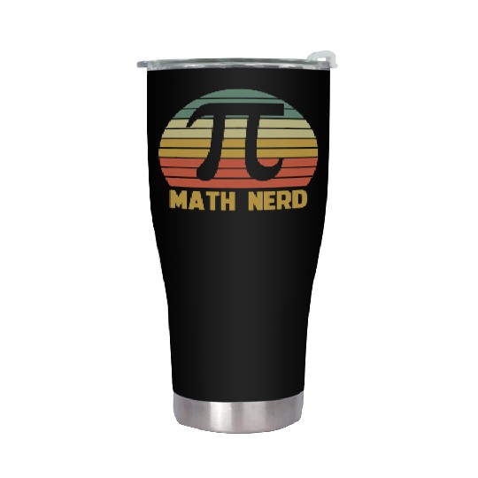 Pi Day Vintage Math Nerd Teacher 3 14 Retro Gift Stainless Steel Tumblers