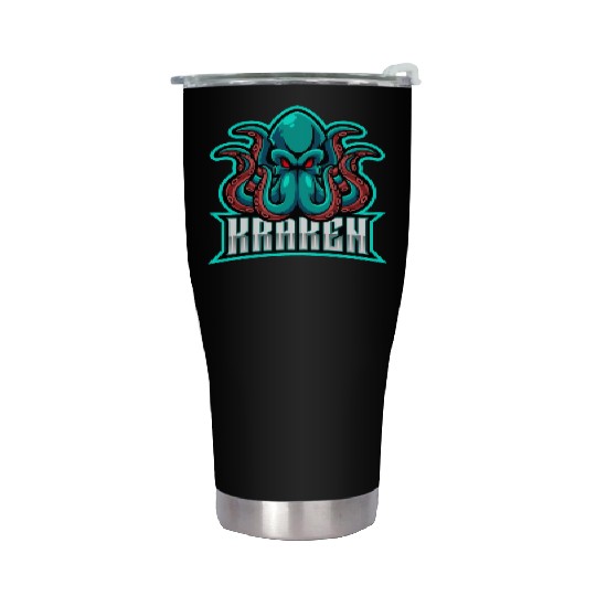 Seattle Kraken Octopus Stainless Steel Tumblers