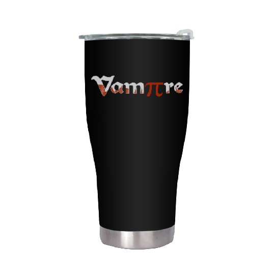 Vampire Funny Halloween PI Day Joke Costume Math Stainless Steel Tumblers