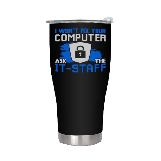 Cyber Security Funny Computer Stainless Steel Tumblers