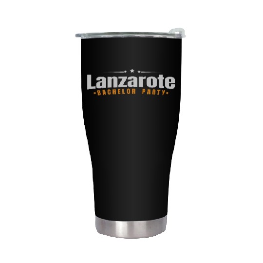 Bachelor Party Stainless Steel Tumblers Lanzarote Pre Wedding