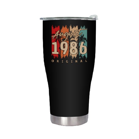 Gift Idea For August 1986 Stainless Steel Tumblers