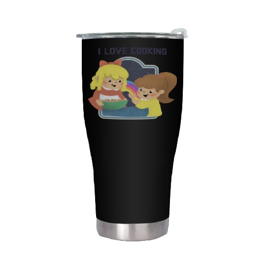 I Love Cooking Stainless Steel Tumblers
