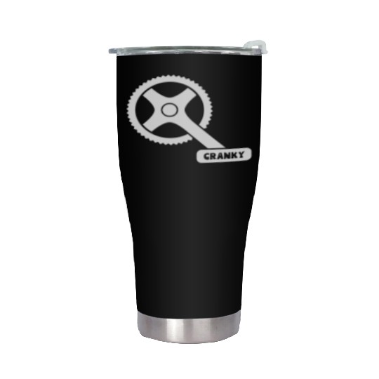 Cranky - Funny Cyclist Gift Stainless Steel Tumblers