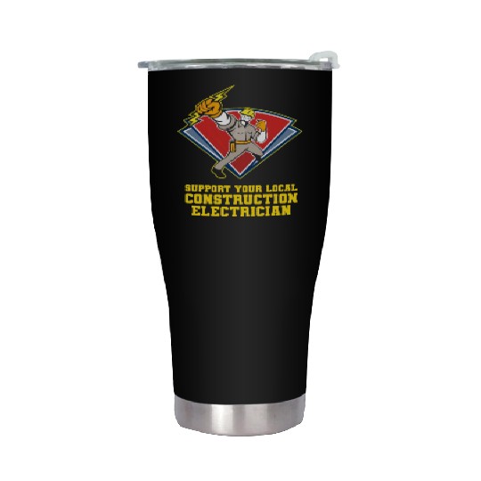 Electrician Electrical Engineer Lineman Stainless Steel Tumblers