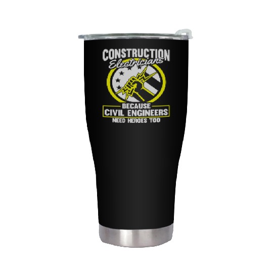 Electrician Electrical Engineer Lineman Stainless Steel Tumblers