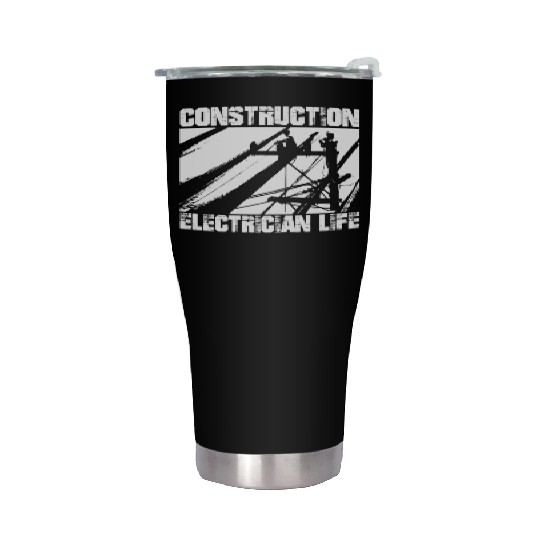 Electrician Electrical Engineer Lineman Stainless Steel Tumblers
