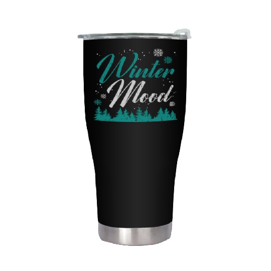Winter Mood Snow Snowy Climate Winter Season Stainless Steel Tumblers