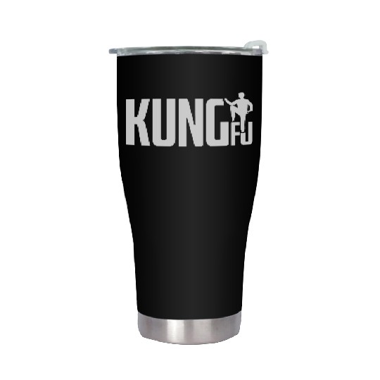 Kung Fu Simple Cool Artwork Stainless Steel Tumblers