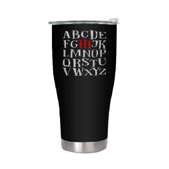 Hi Alphabet Back To School Pre K Kindergarten Stainless Steel Tumblers