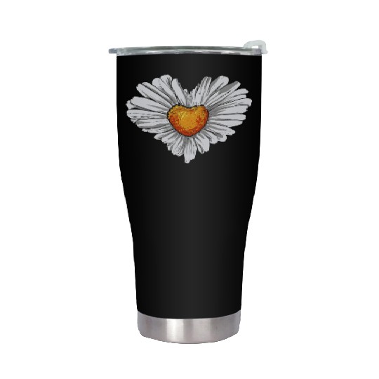 Gardener Daisy Heart Daisy Gardener Stainless Steel Tumblers