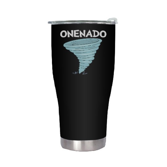 Onenado 1st Birthday Tornado Stainless Steel Tumblers