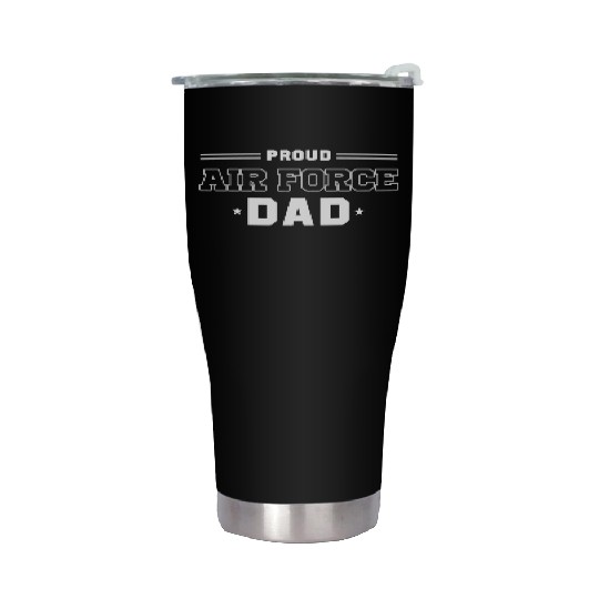 Proud Us Air Force Dad Military Pride Stainless Steel Tumblers