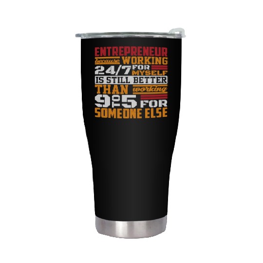 Entrepreneur Minded Business Lifestyle Gifts Idea Stainless Steel Tumblers