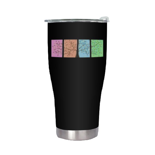 Four Seasons Stainless Steel Tumblers