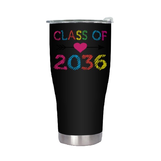 Class Of 2036 Pre-K Student Graduate Kids Teacher Stainless Steel Tumblers
