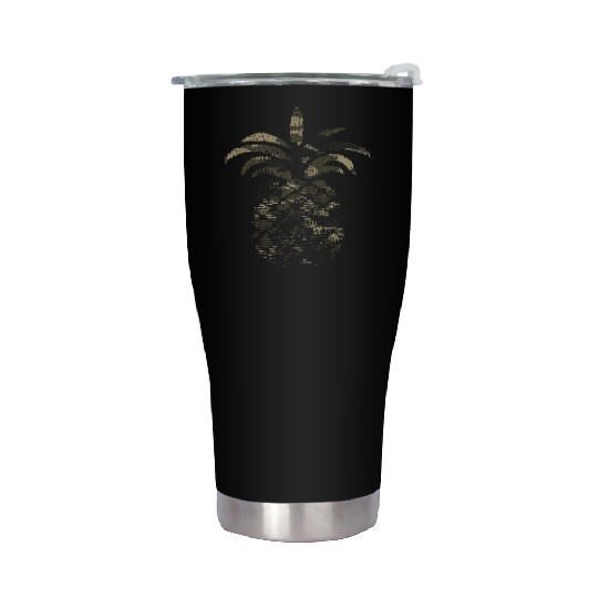 Distressed Camo Camouflage Eapple Lover Birthday Stainless Steel Tumblers