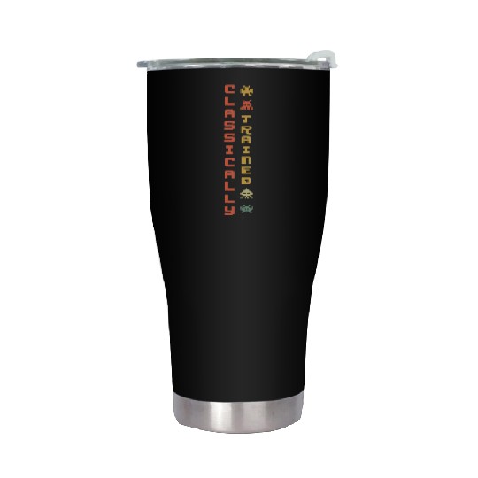 Play Video Game Lover Classic Arcade Gamer Gaming Stainless Steel Tumblers