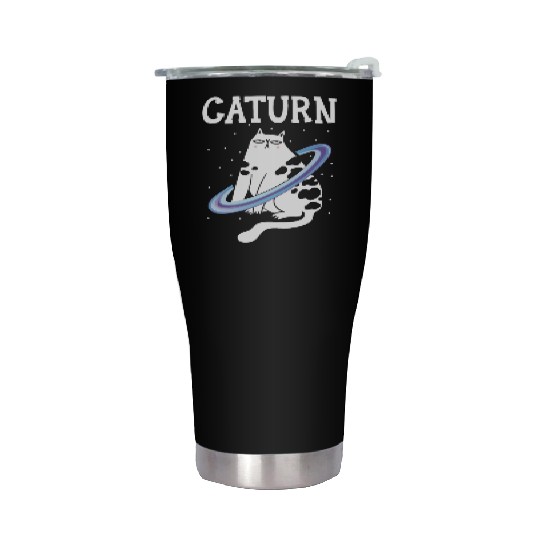 Caturn Cat Owner Saturn Astronomer Astronomy Stainless Steel Tumblers