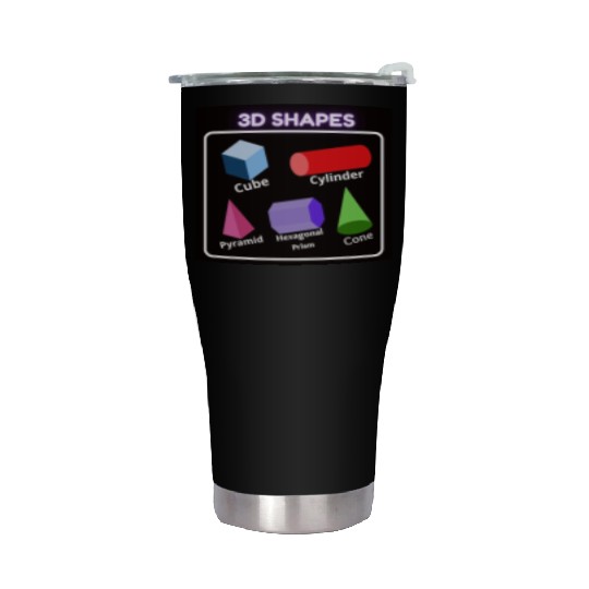 Preschool Homeschool,Learn Shapes For Kids Stainless Steel Tumblers