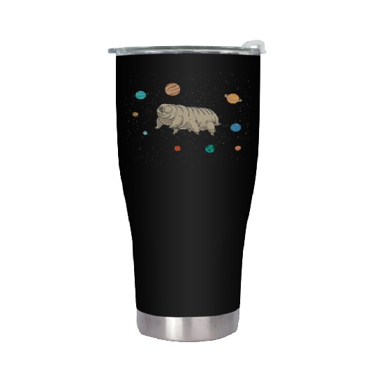 Tardigrade in Space for Tardigrade Lover Posters Stainless Steel Tumblers