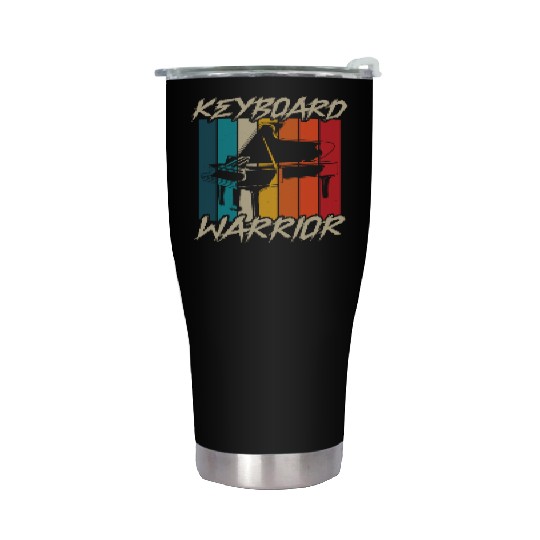 Keyboard Warrior Piano Musician Pianist Music Stainless Steel Tumblers