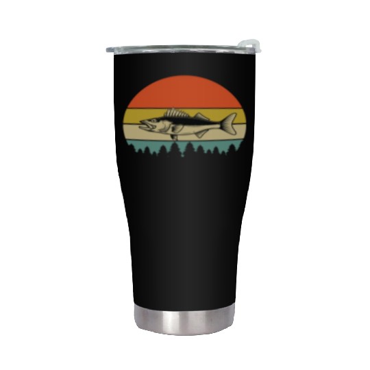 Walleye Fishing Stainless Steel Tumblers