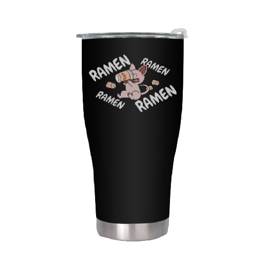 Sphynx Cat Instant Ramen Noodles Stainless Steel Tumblers