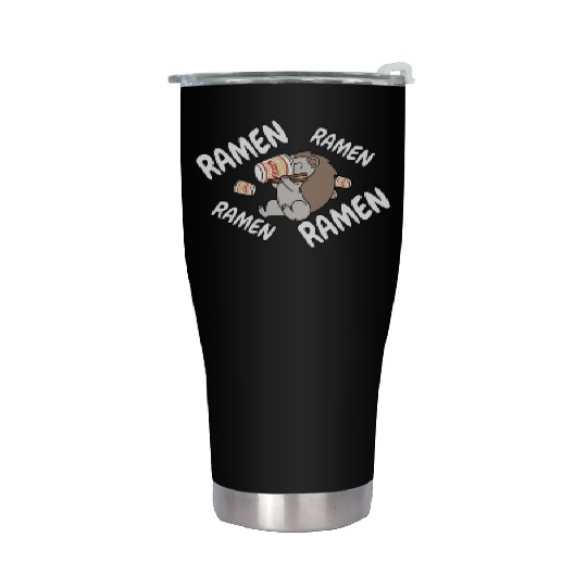 Hedgehog Instant Ramen Noodles Stainless Steel Tumblers