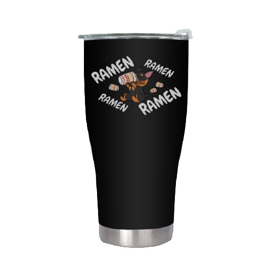Doberman Instant Ramen Noodles Stainless Steel Tumblers