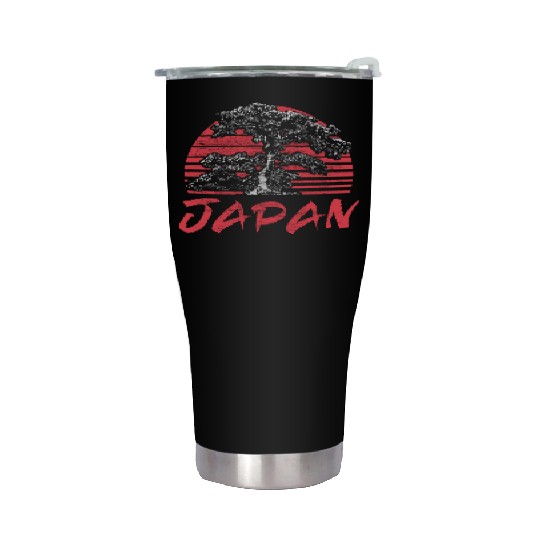 Japan Cherry Blossom Country Stainless Steel Tumblers