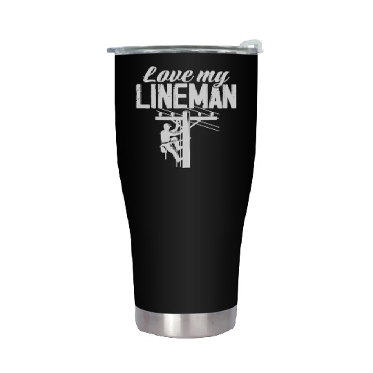 Love My Lineman Stainless Steel Tumblers