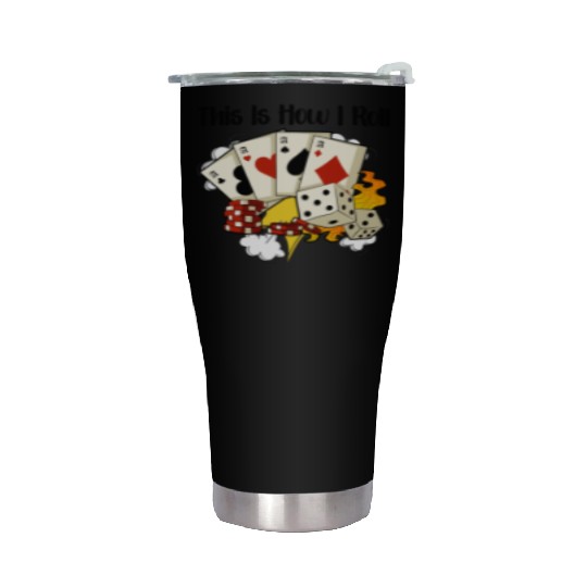 Poker Casino Poker Player Gambling Roulette Gift Stainless Steel Tumblers