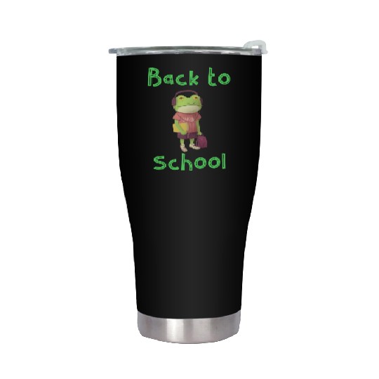 Frog Back To School Stainless Steel Tumblers