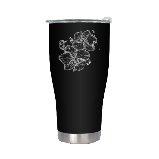 Breathtaking amazing orchid (white version) Stainless Steel Tumblers