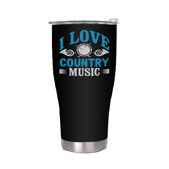 I love Country Music Stainless Steel Tumblers