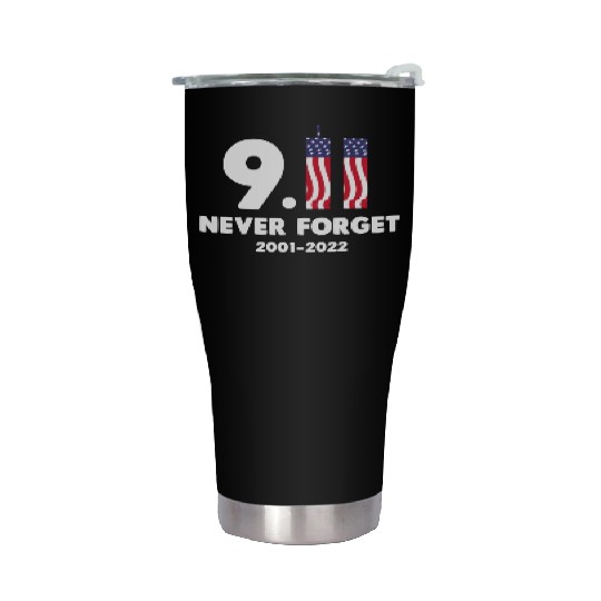 911 Never Forget 2001-2022 Patriot day Stainless Steel Tumblers