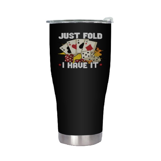 Poker Casino Poker Player Gambling Roulette Gift Stainless Steel Tumblers