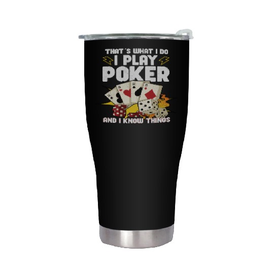 Poker Casino Poker Player Gambling Roulette Gift Stainless Steel Tumblers