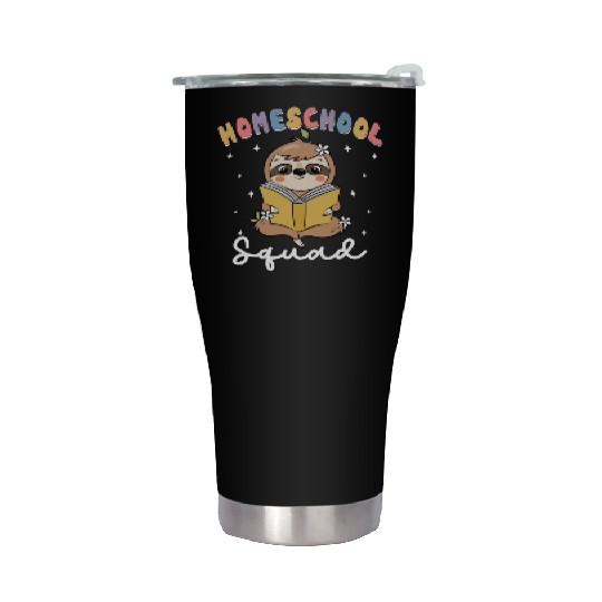 Homeschool Sloth Funny First Day Of School Stainless Steel Tumblers