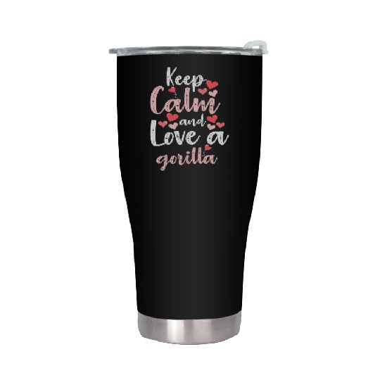 Gorilla Banana Chimpanzee Jungle Stainless Steel Tumblers