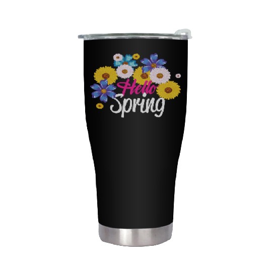 hello /spring Stainless Steel Tumblers