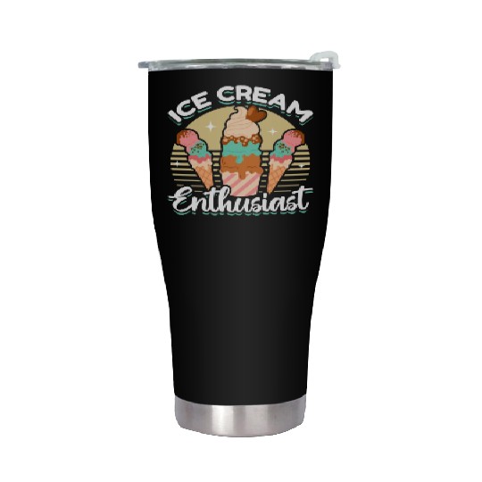 Kawaii Ice Cream Lover Stainless Steel Tumblers