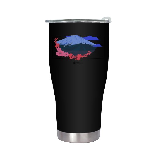 Mount Fuji Stainless Steel Tumblers