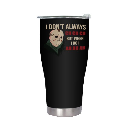 Funny Halloween party Jason hokey mask Friday 13th Stainless Steel Tumblers