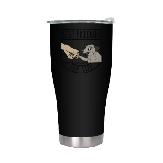 Irish Wolfhound Best Friends For Life Stainless Steel Tumblers