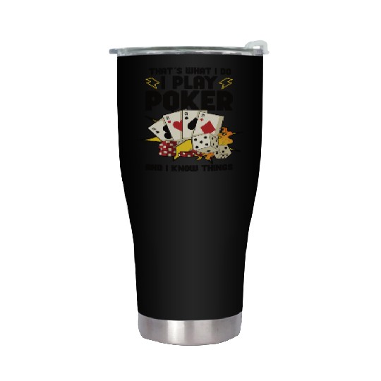Poker Casino Poker Player Gambling Roulette Gift Stainless Steel Tumblers